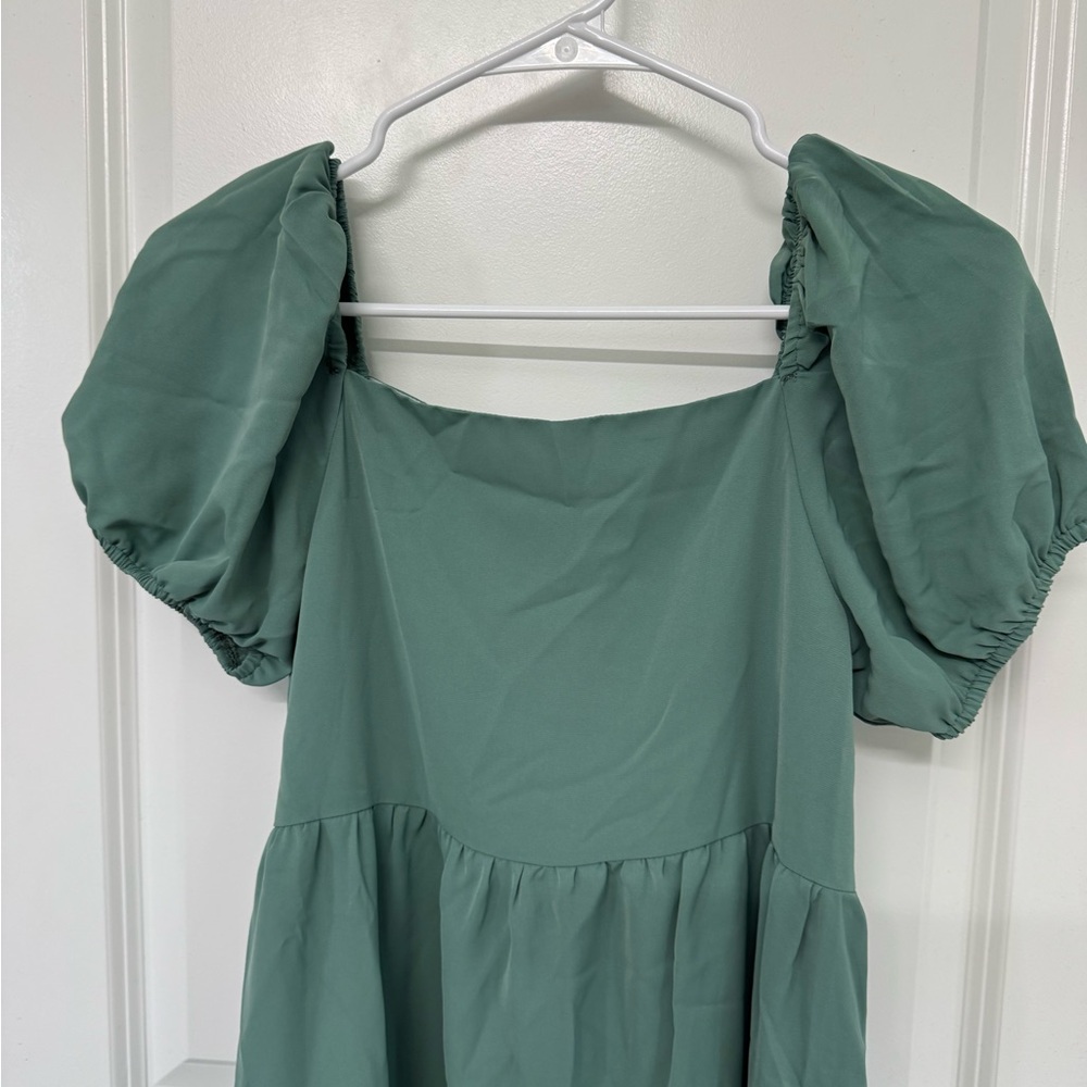 Arshiner Kids Casual Dress - Teal - Picture 5 of 10